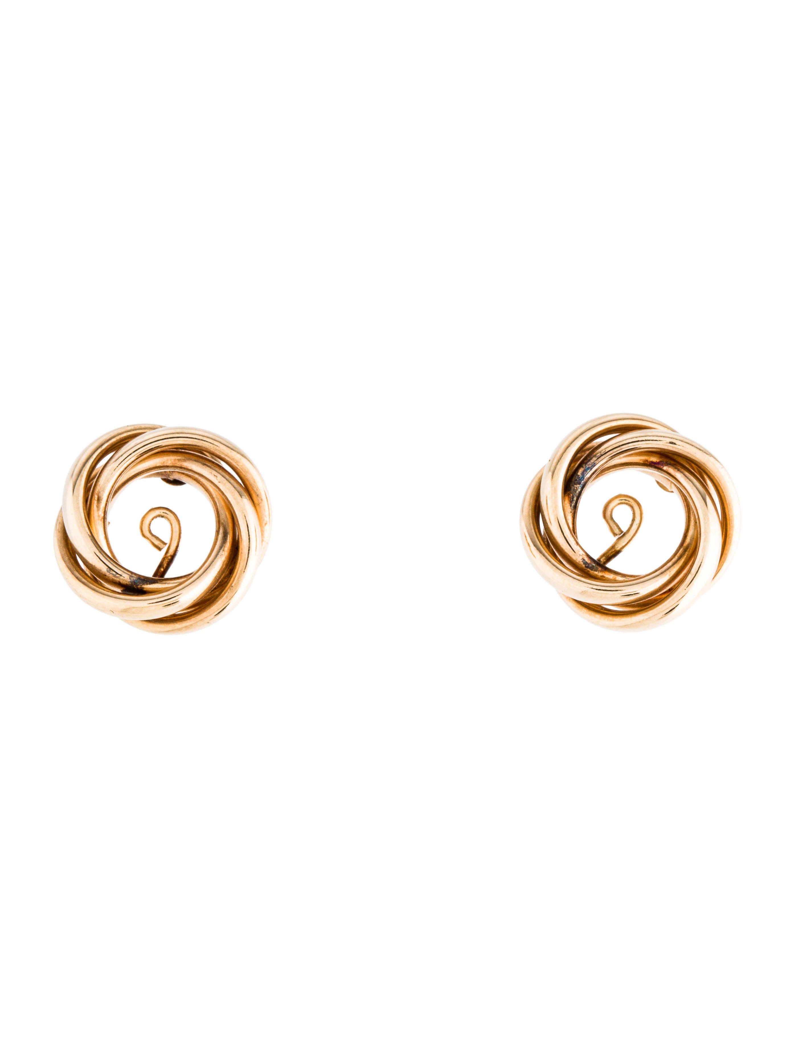 14k Twisted Earrings Jackets Earri46853 The Realreal 14k Twisted Earrings Jackets