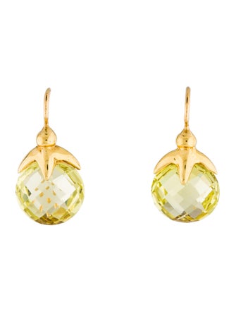 Earrings 18K Mark Spirito Citrine Drop Earrings