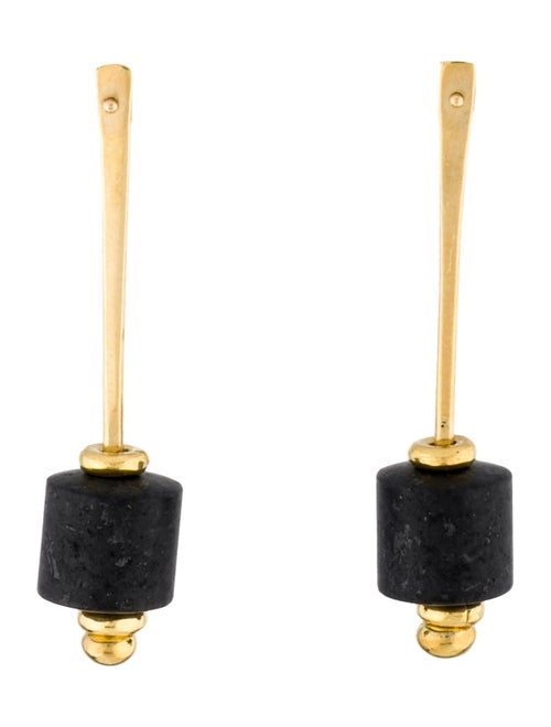18K Drop Earrings yellow