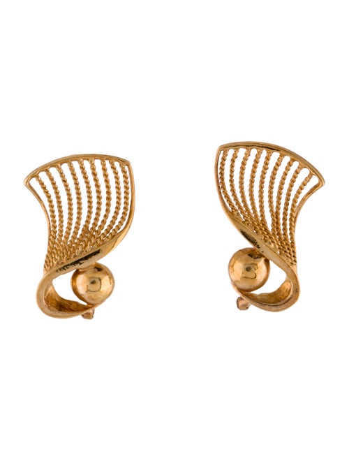 18K Earclips yellow