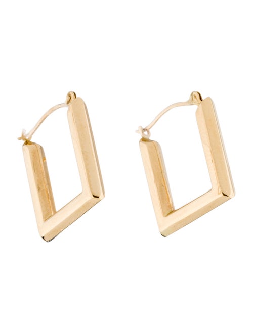 14K Hoop Earrings yellow