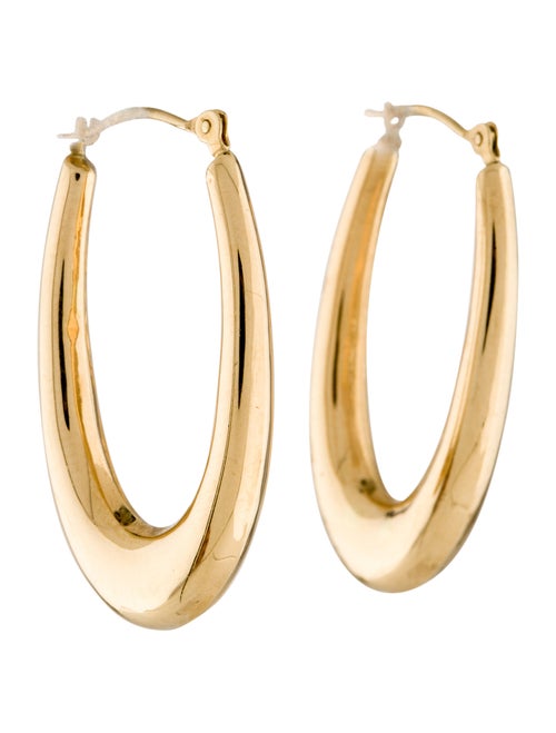 14K Hoop Earrings yellow