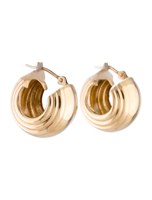 14K Hoop Earrings yellow