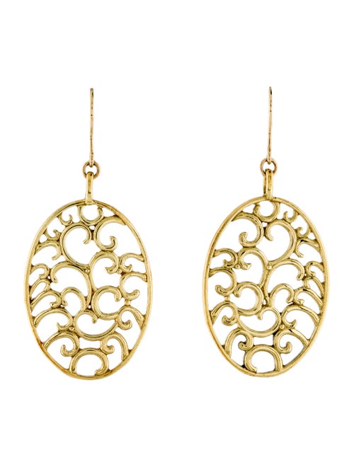 14K Drop Earrings yellow