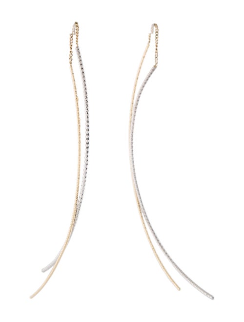 14K Drop Earrings yellow
