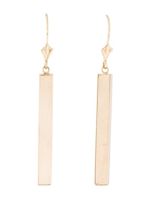 14K Drop Earrings yellow
