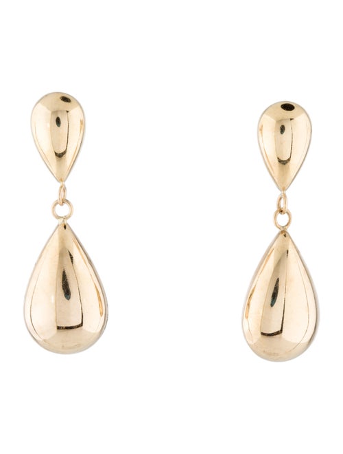 14K Drop Earrings yellow