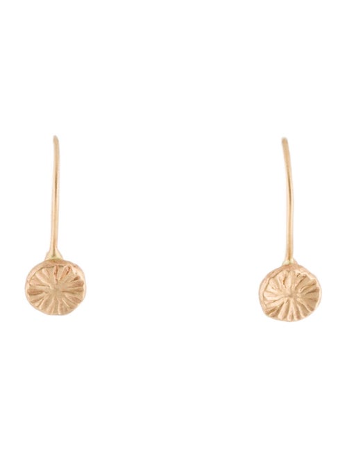 14K Drop Earrings yellow
