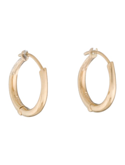 18K Hoop Earrings yellow