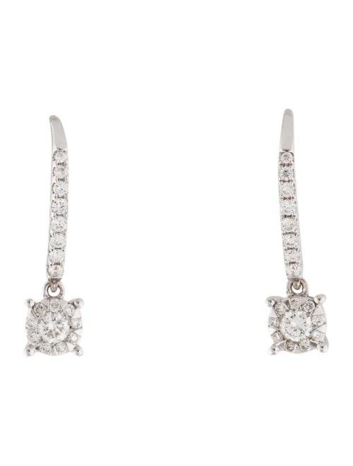 Earrings 18K Diamond Drop Earrings white