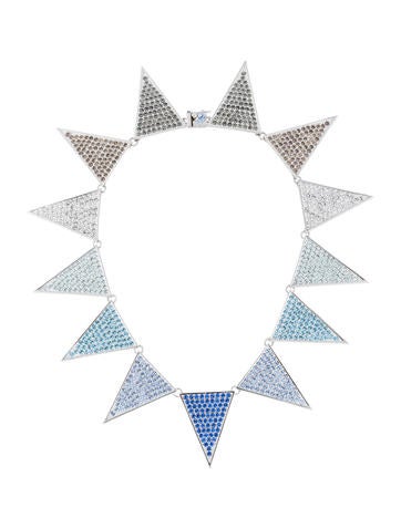 Eddie Borgo Pavé Large Flat Triangle Necklace