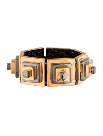 Eddie Borgo Block Pyramid Link Bracelet