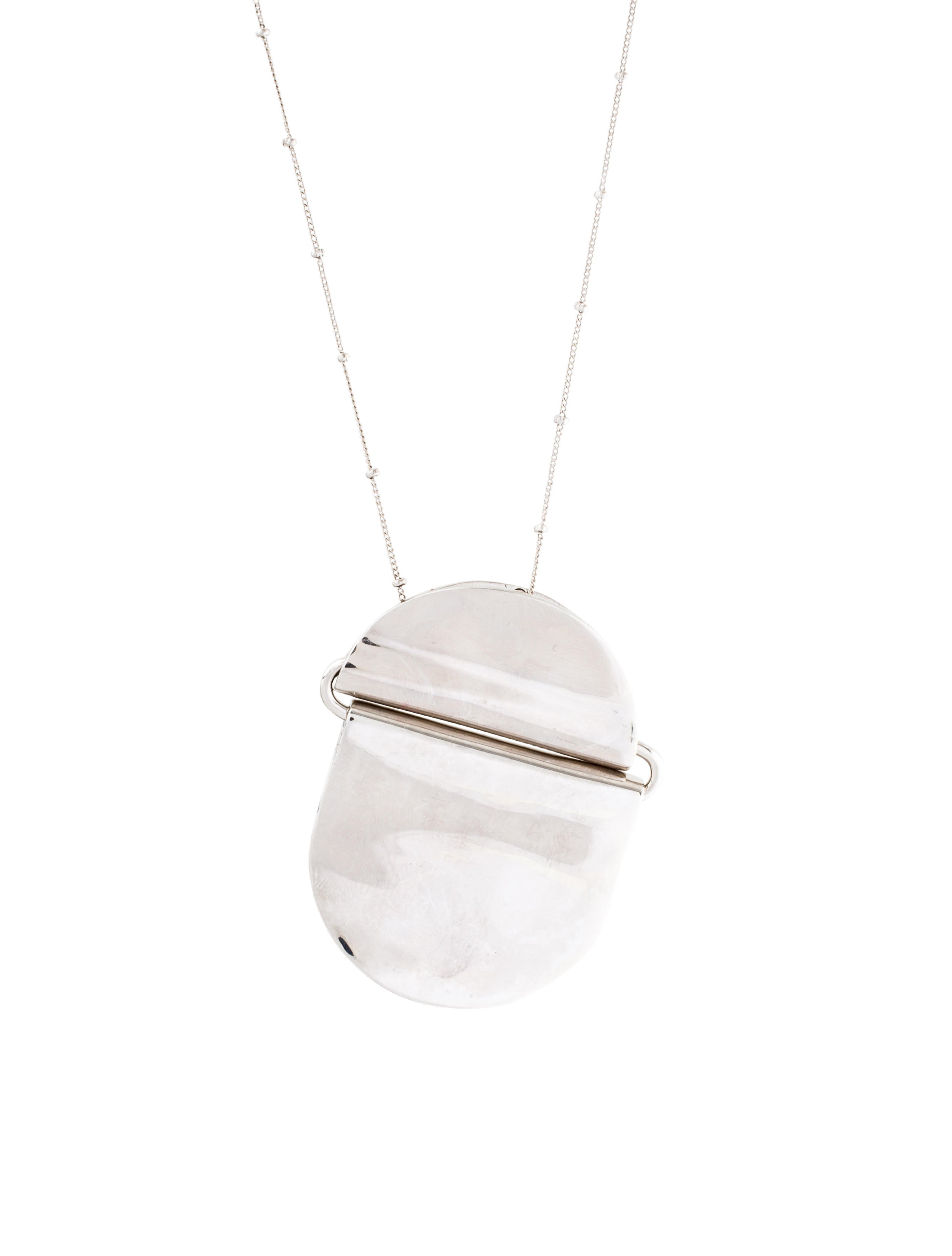 Eddie Borgo Folded Paillette Pendant Necklace