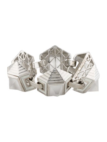 Eddie Borgo Link Caged Pyramid Bracelet