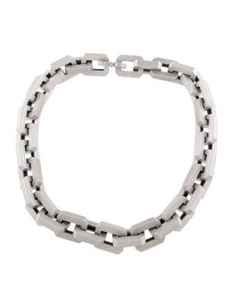 Eddie Borgo Matte Supra Link Collar Necklace