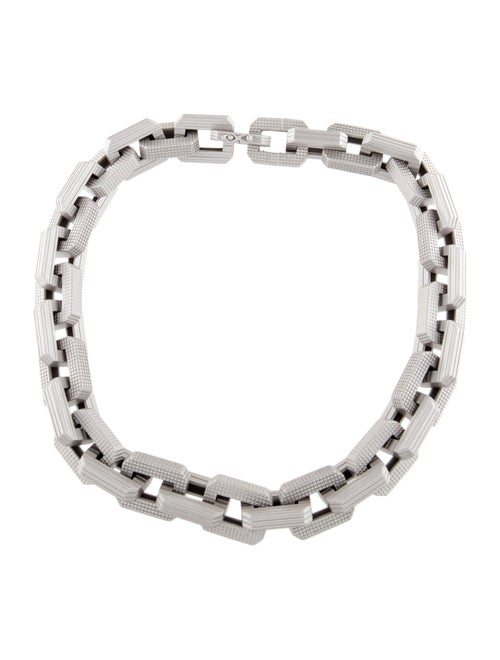 Eddie Borgo Matte Supra Link Collar Necklace
