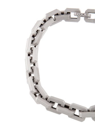 Eddie Borgo Matte Supra Link Collar Necklace