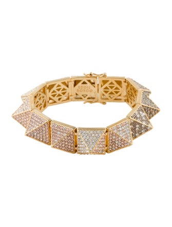 Eddie Borgo Ombre Pave Pyramid Link Bracelet