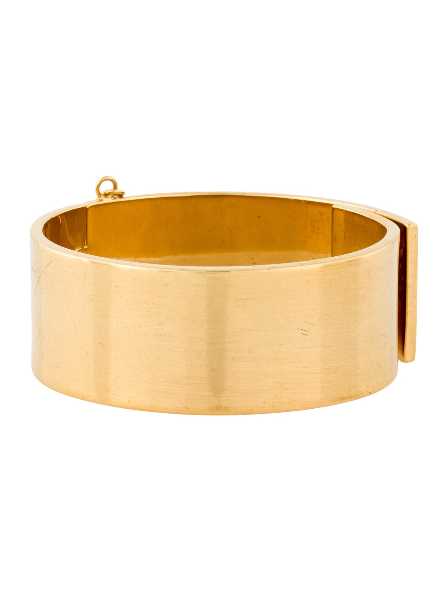 Eddie Borgo Safety Chain Hinged Bangle Bracelet