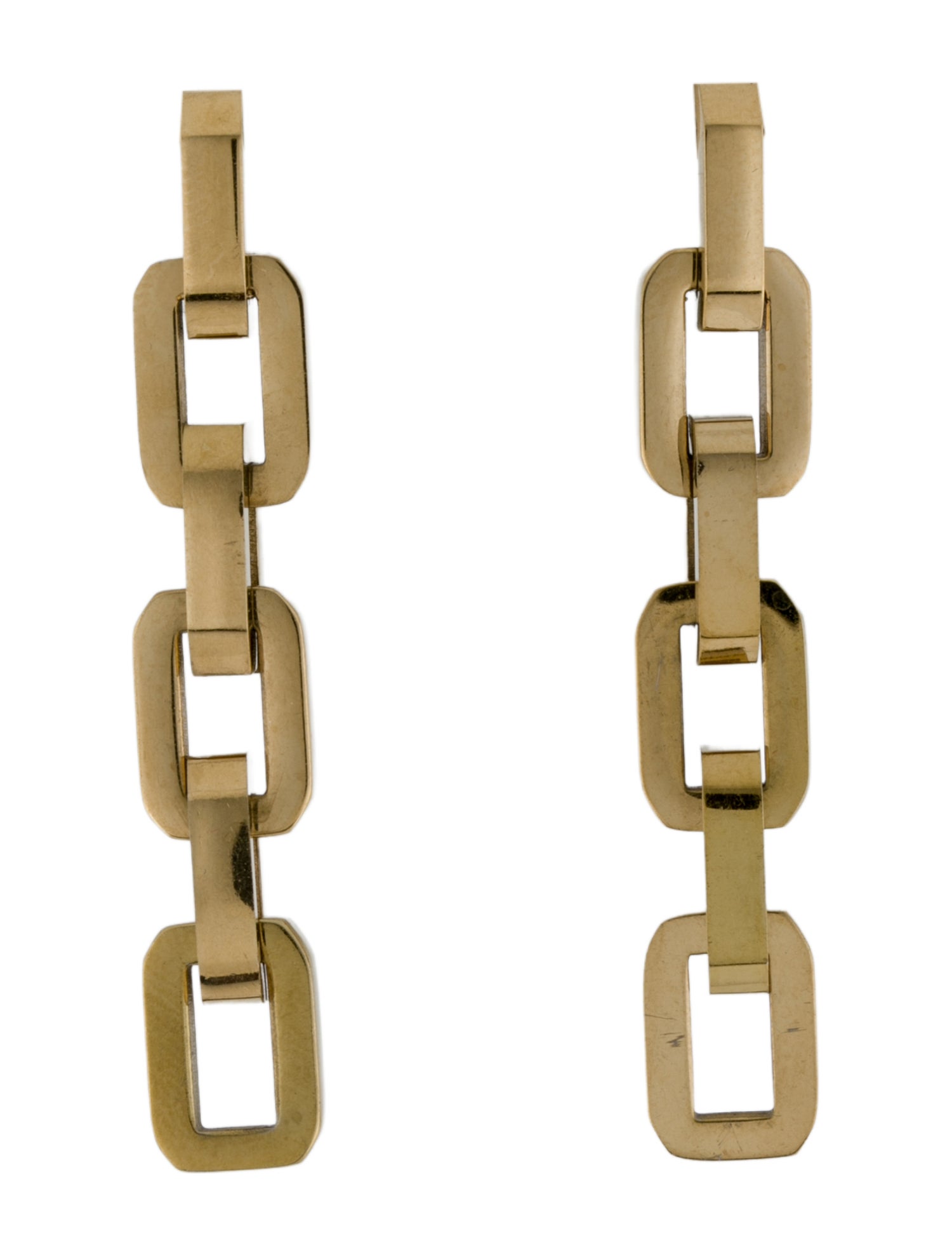 Eddie Borgo Link Chain Drop Earrings