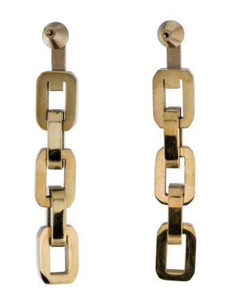 Eddie Borgo Supra Chain Link Drop Earrings