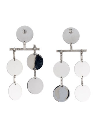 Eddie Borgo Crystal Token Chandelier Earrings