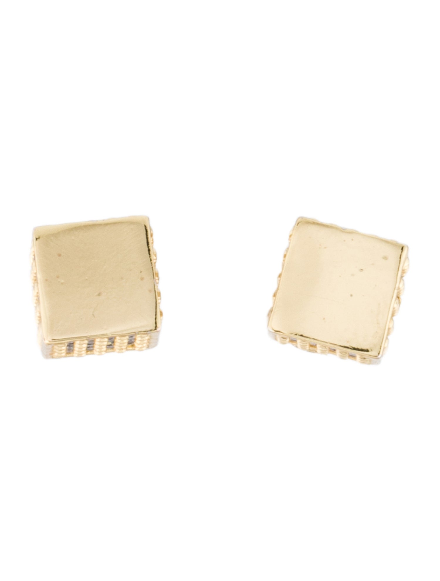 Eddie Borgo Crystal Cube Stud Earrings