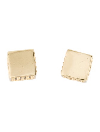 Eddie Borgo Crystal Cube Stud Earrings
