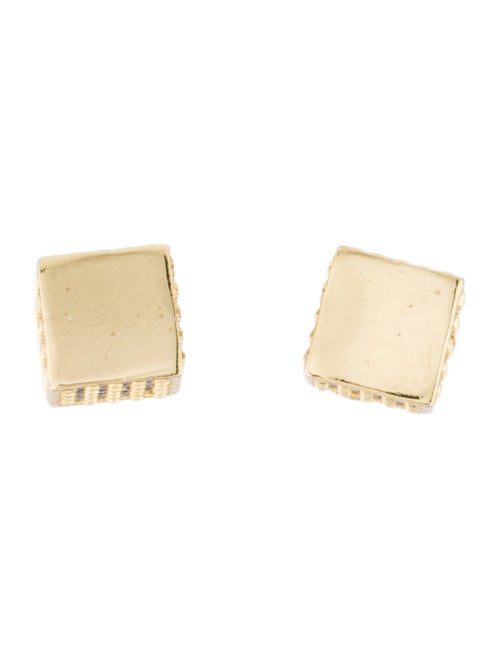 Eddie Borgo Crystal Cube Stud Earrings