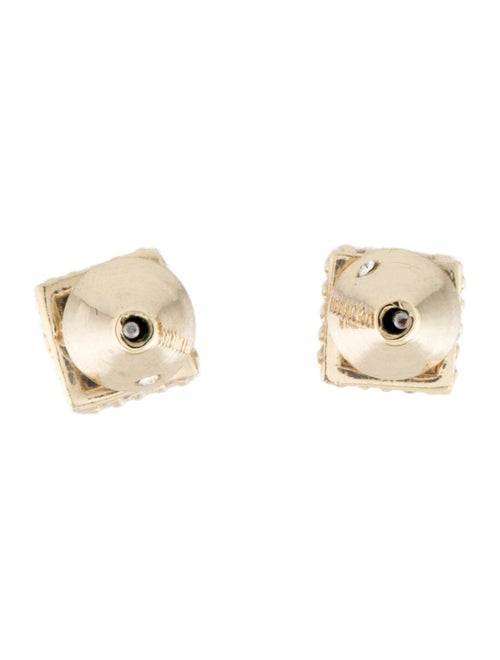 Eddie Borgo Crystal Cube Stud Earrings