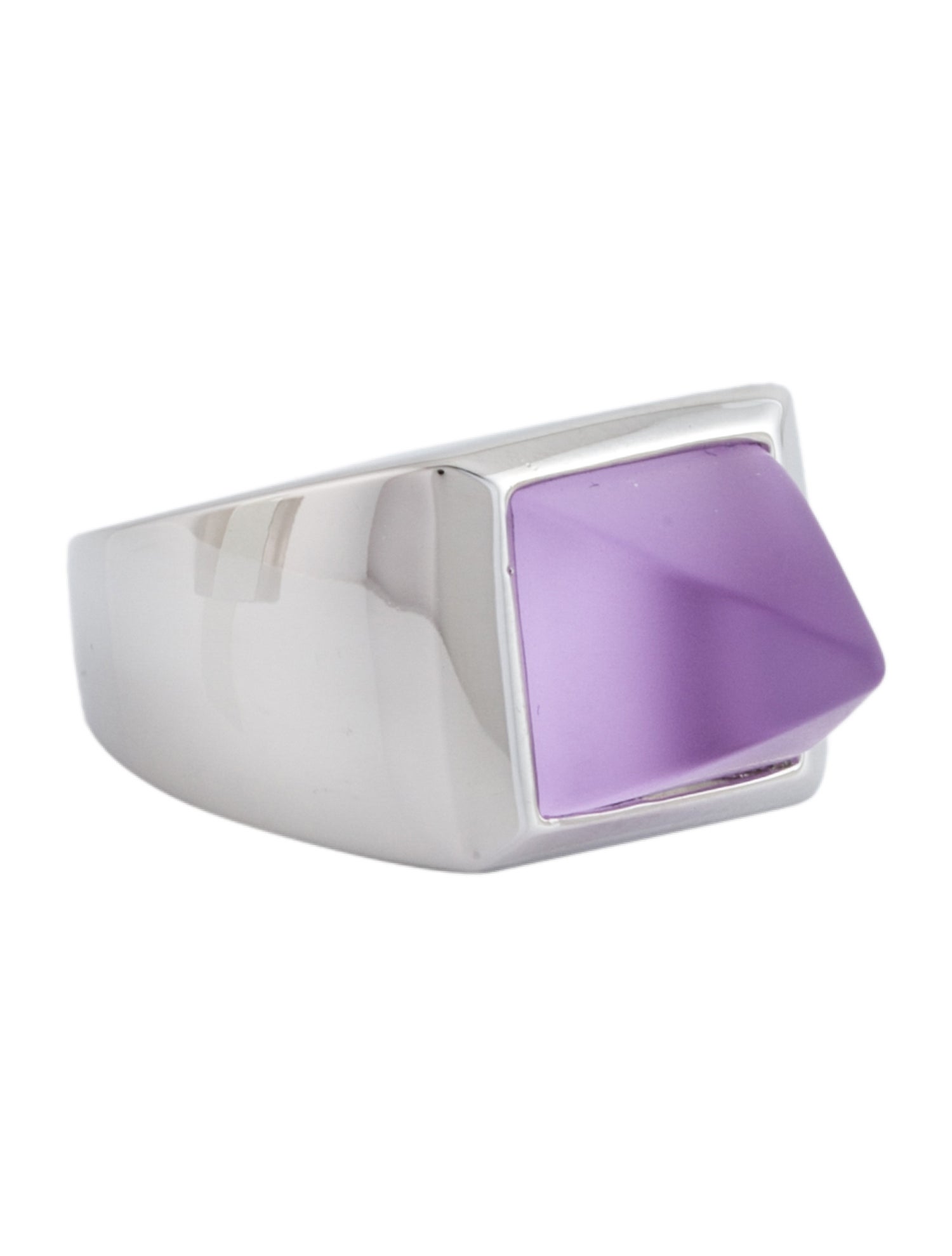 Eddie Borgo Acrylic Pyramid Cocktail Ring