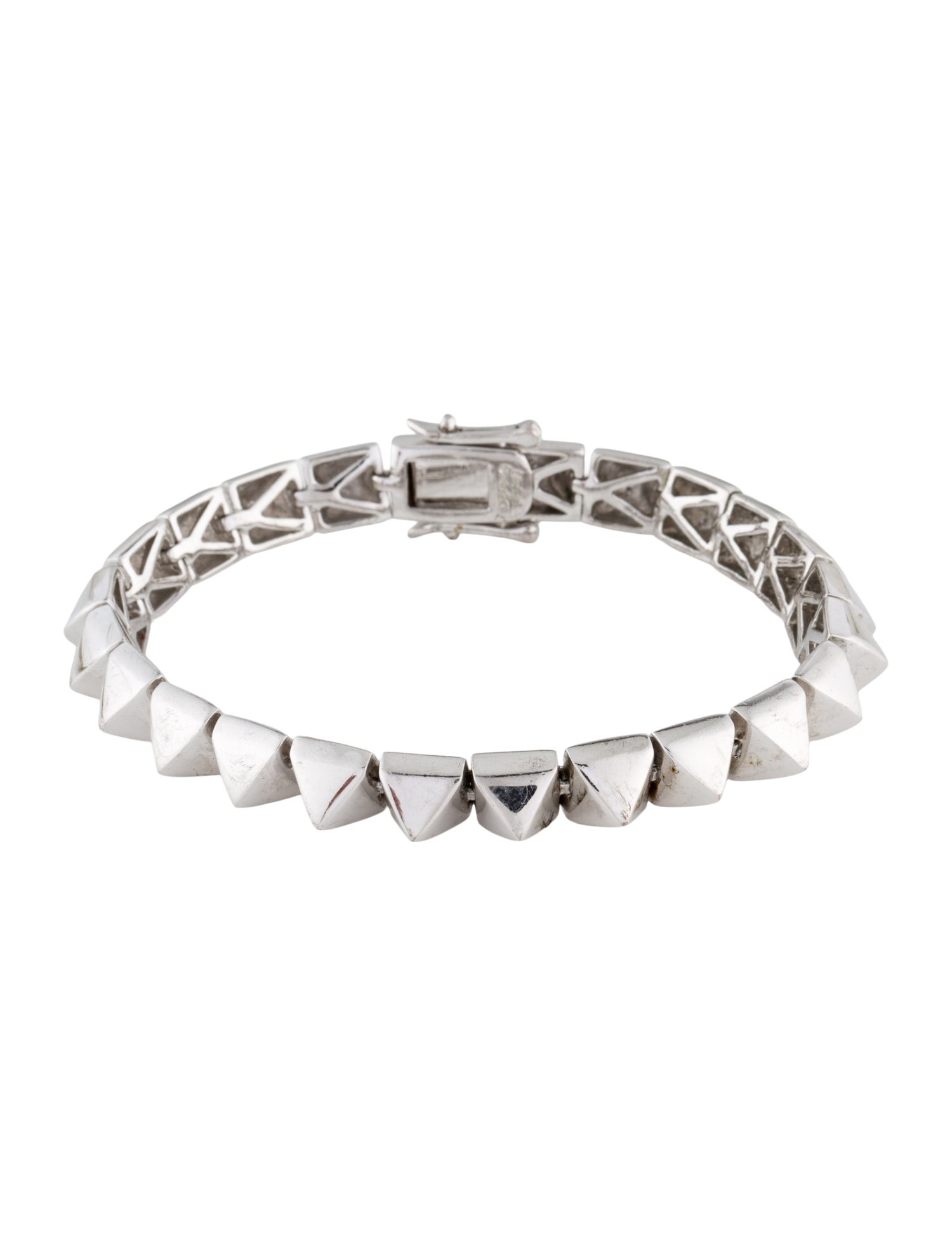 Eddie Borgo Pyramid Tennis Link Bracelet