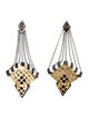 Eddie Borgo Stone & Resin Horus Drop Earrings