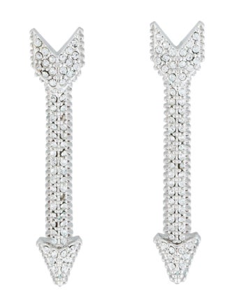 Eddie Borgo Crystal Arrow Stud Earrings