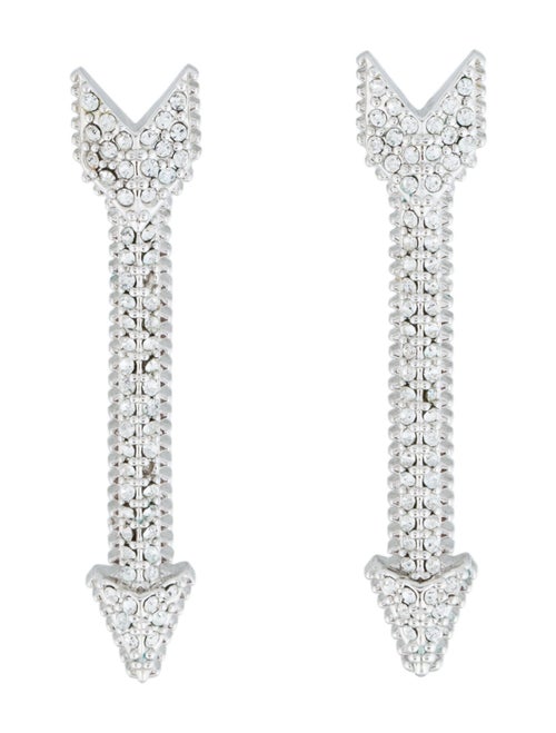Eddie Borgo Crystal Arrow Stud Earrings