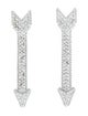 Eddie Borgo Crystal Arrow Stud Earrings