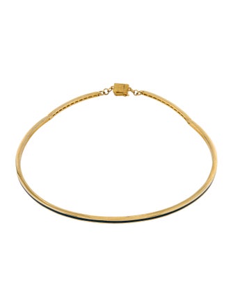 Eddie Borgo Crystal Enamel Choker Necklace