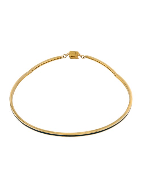 Eddie Borgo Crystal Enamel Choker Necklace