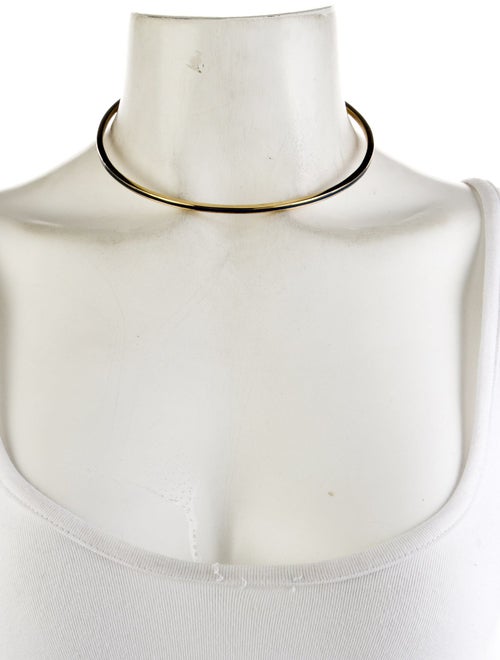 Eddie Borgo Crystal Enamel Choker Necklace