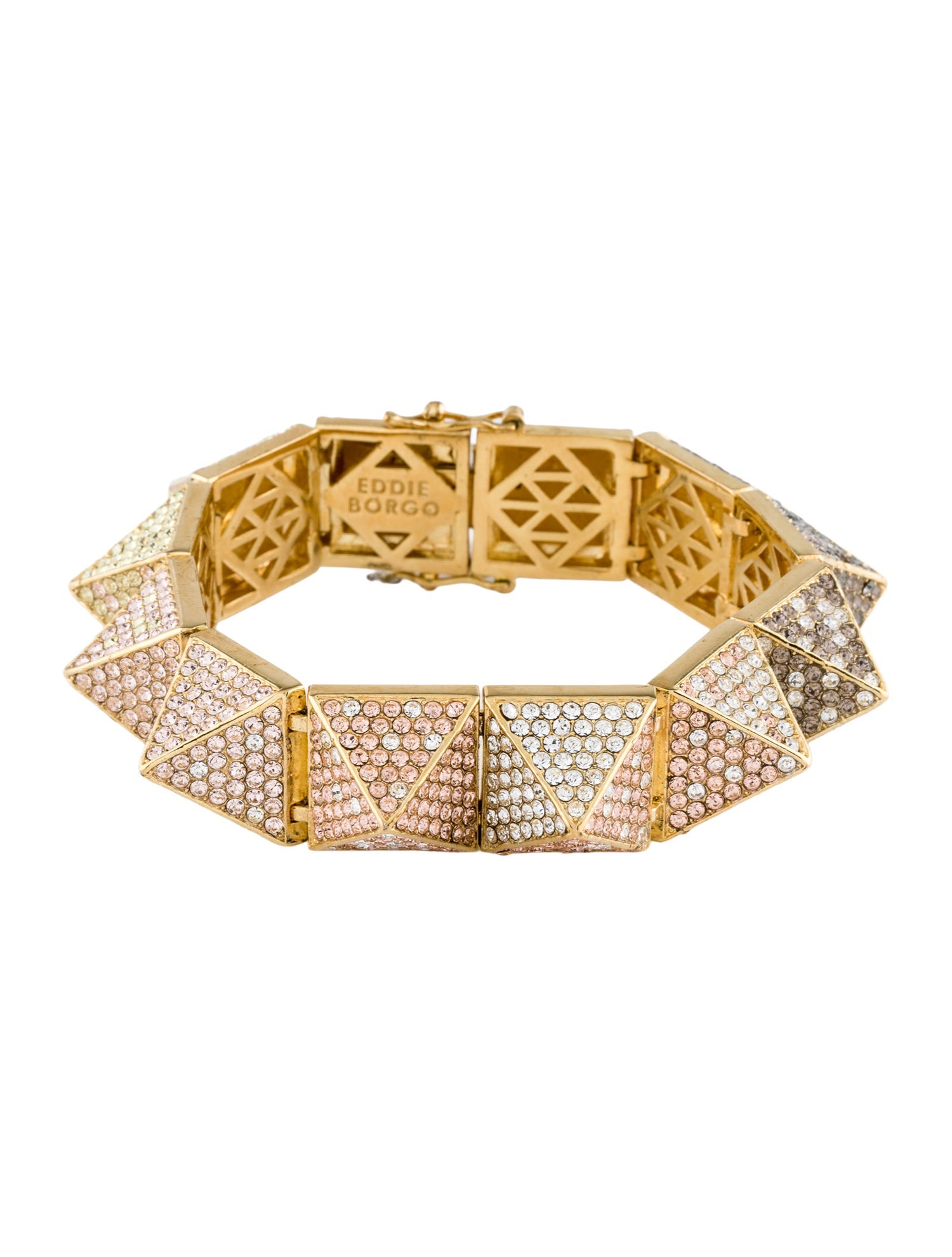 Eddie Borgo Ombré Pavé Crystal Pyramid Bracelet