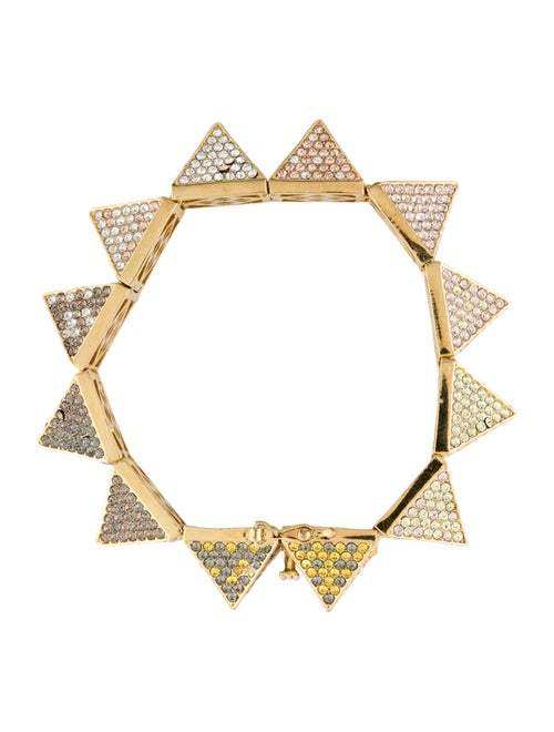 Eddie Borgo Ombré Pavé Crystal Pyramid Bracelet