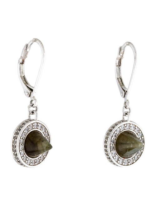 Eddie Borgo Crystal Round Cone Drop Earrings