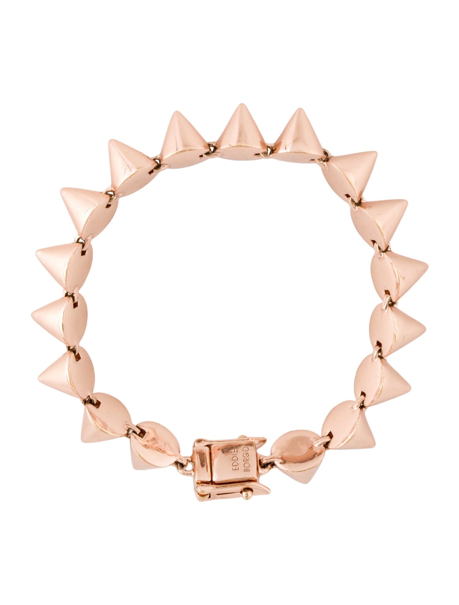 Eddie Borgo Crystal Cone Link Bracelet