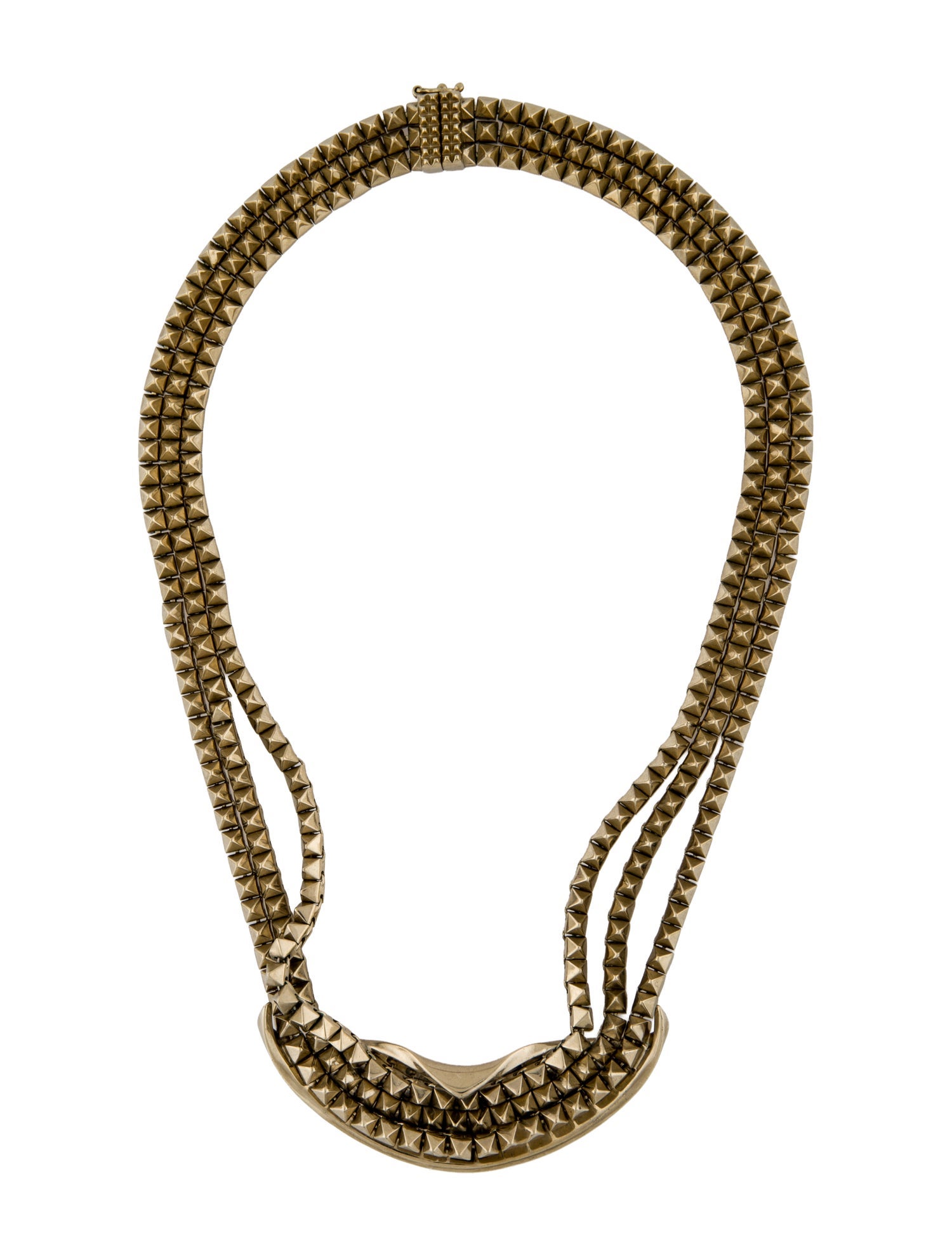 Eddie Borgo Pyramid Multistrand Necklace