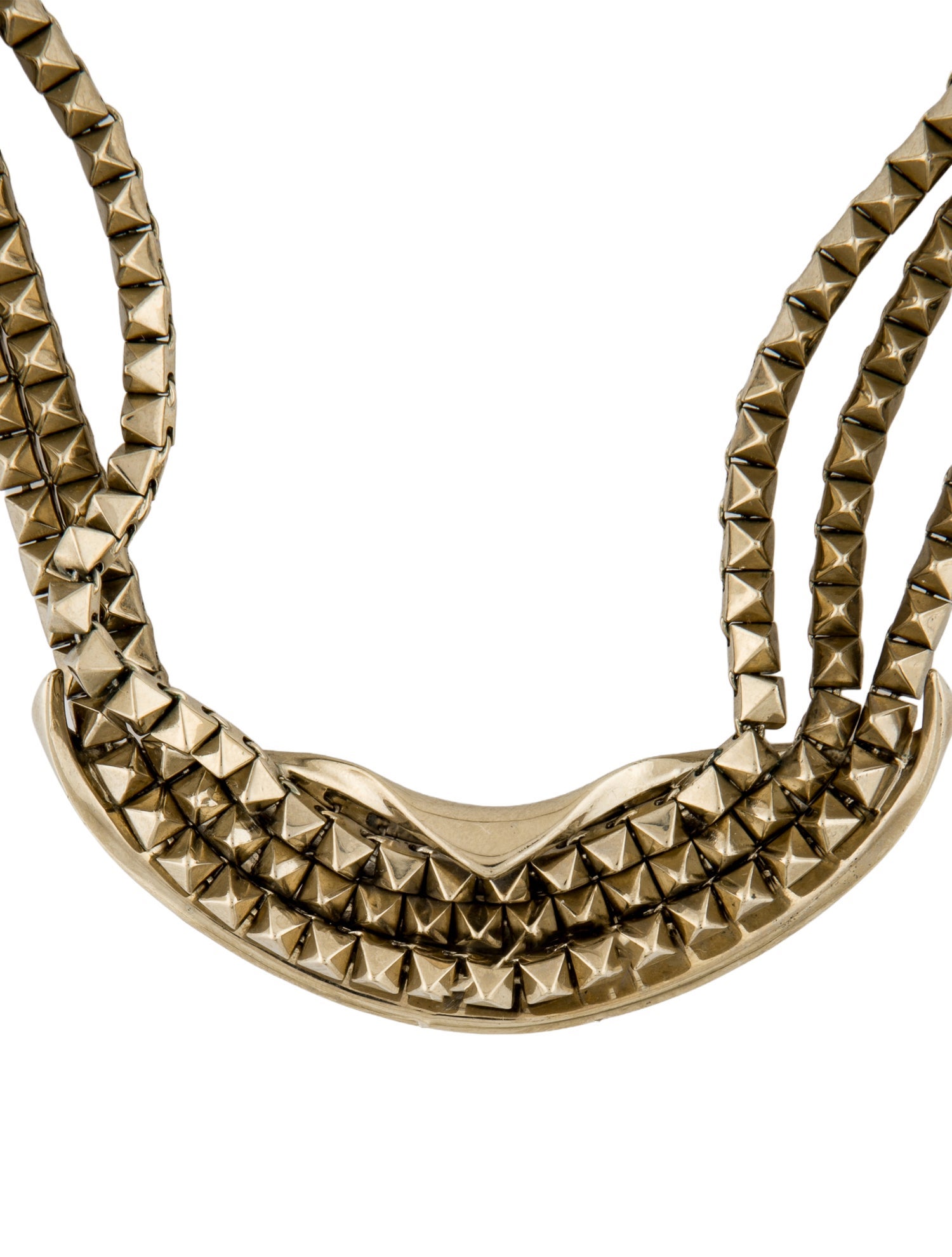 Eddie Borgo Pyramid Multistrand Necklace