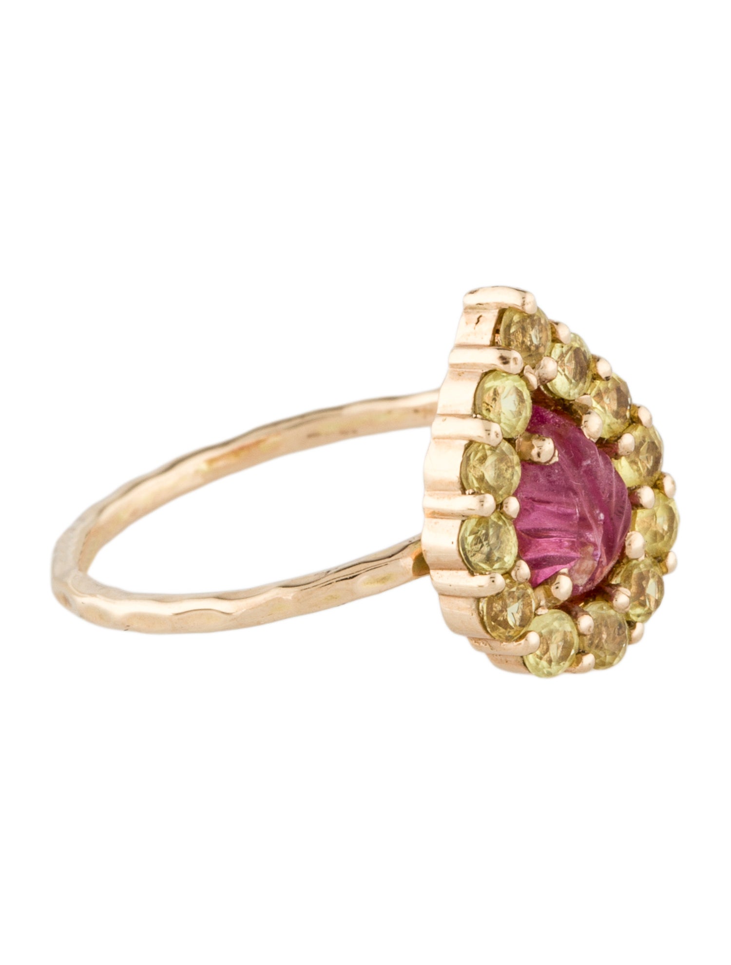 Eva Noga 14K Tourmaline & Sapphire Cocktail Ring