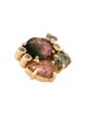 Eva Noga 14K Diamond & Tourmaline Cluster Pendant
