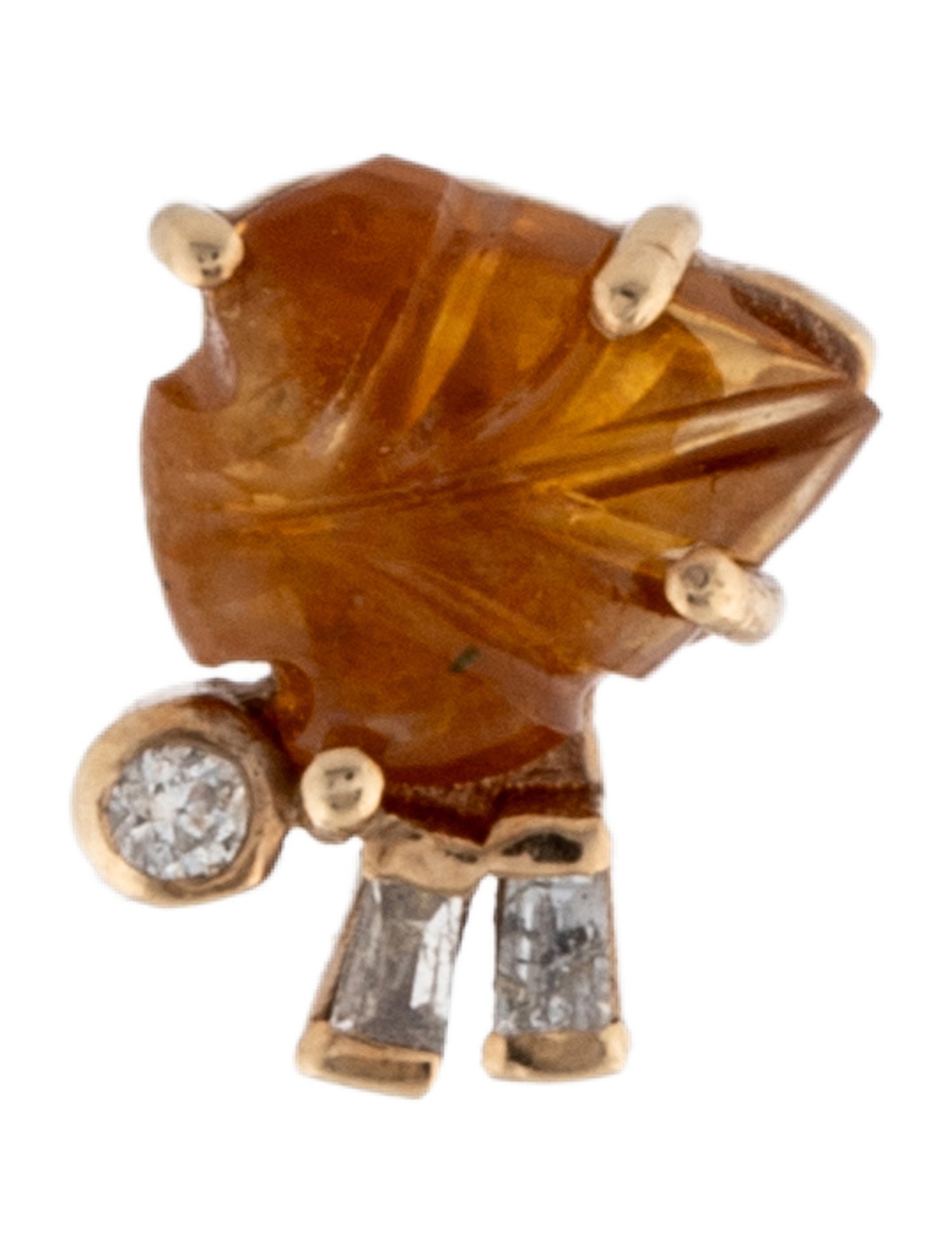 Eva Noga 14K Tourmaline & Diamond Single Stud Earring