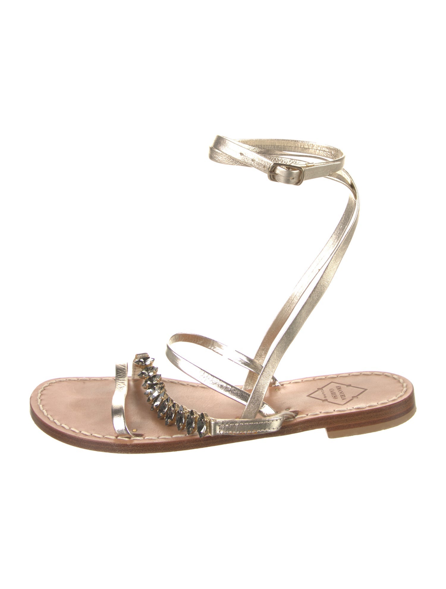 Emanuela Caruso Leather Gladiator Sandals