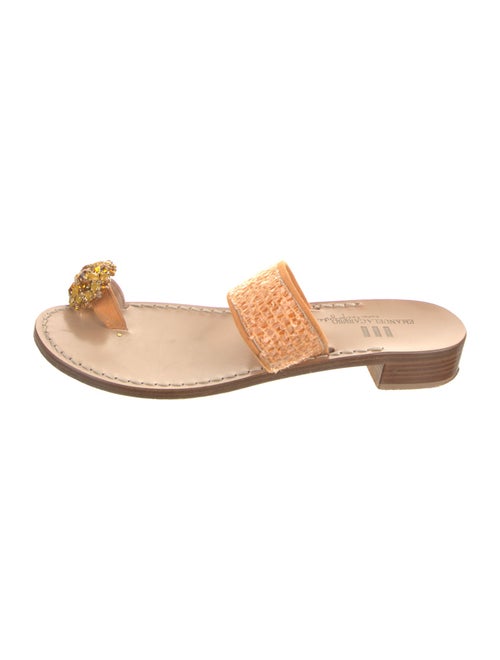 Emanuela Caruso Suede Crystal Embellishments Slides